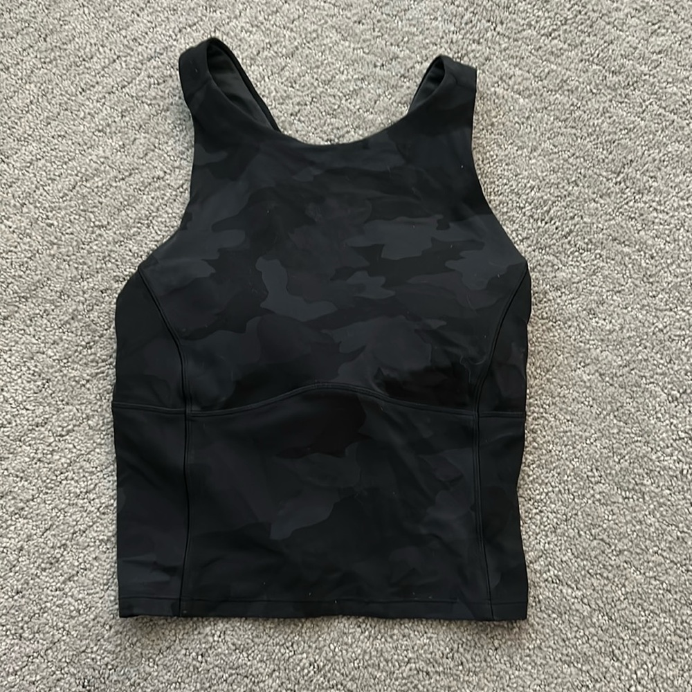 Black camo lululemon tank